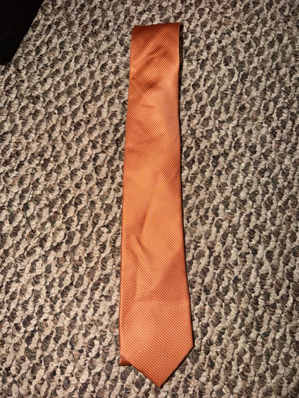 Michael Kors Orange Micro-Textured Necktie